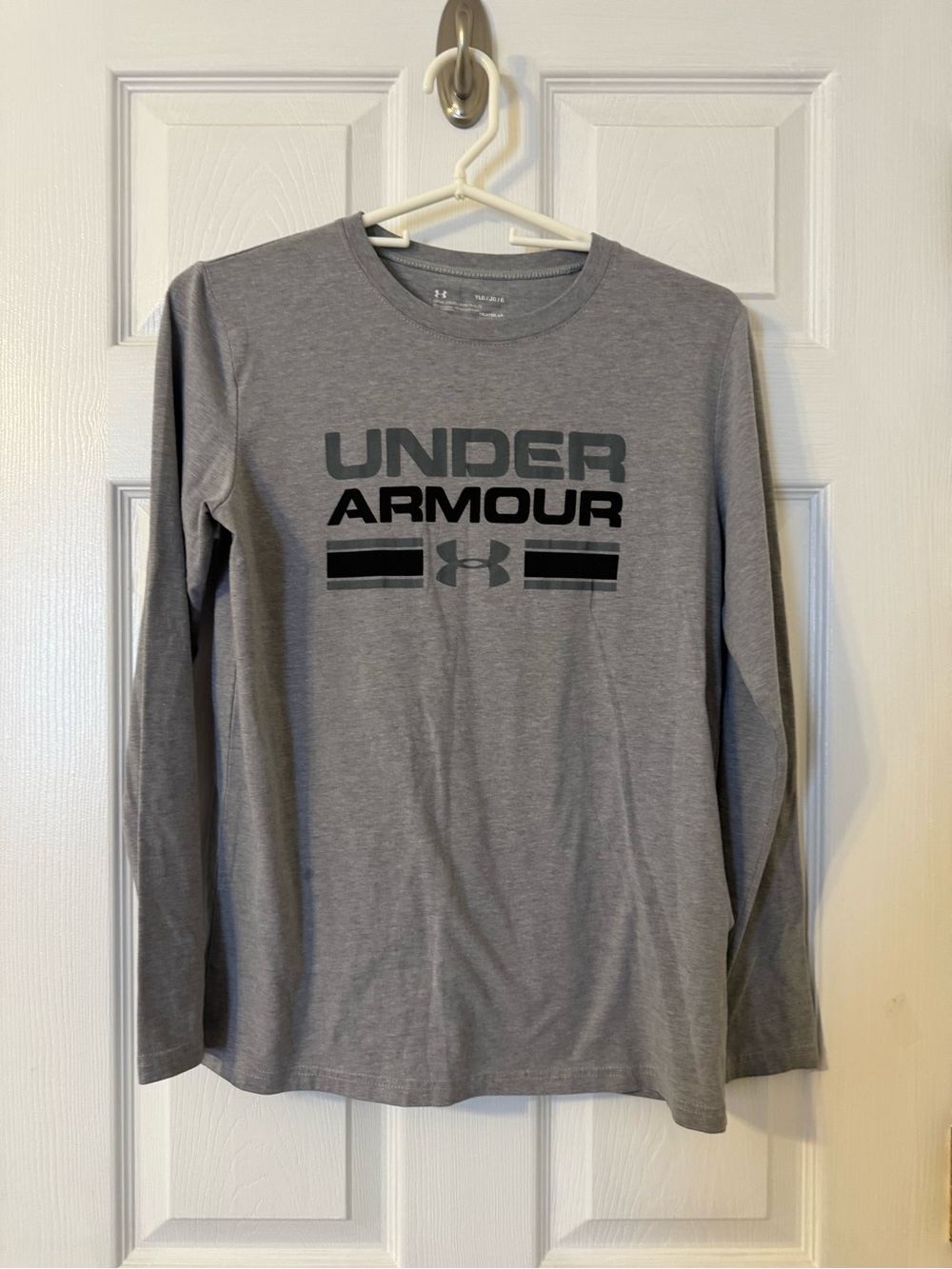 Under Armour Gray Long Sleeve Logo Shirt